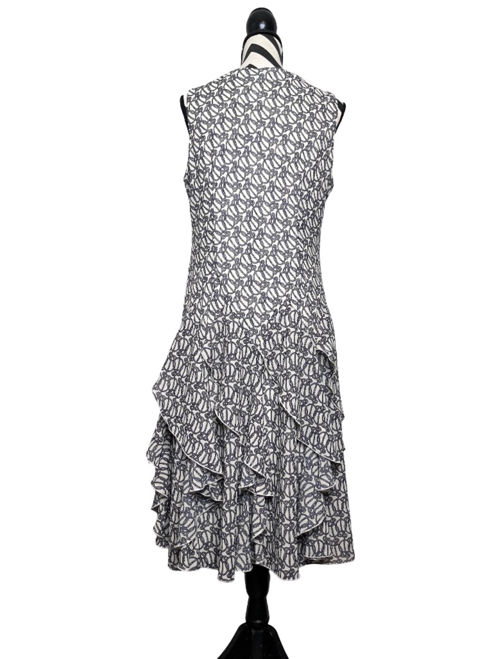 Dress Barn Fairycore Whimsigoth Sz 16 Ruffle Flowy Tiered Midi Dress - Picture 2 of 12